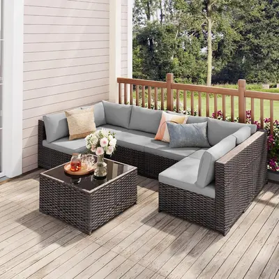 Home Depot Patio Furniture Under $400 Piece Wicker Patio Set Home