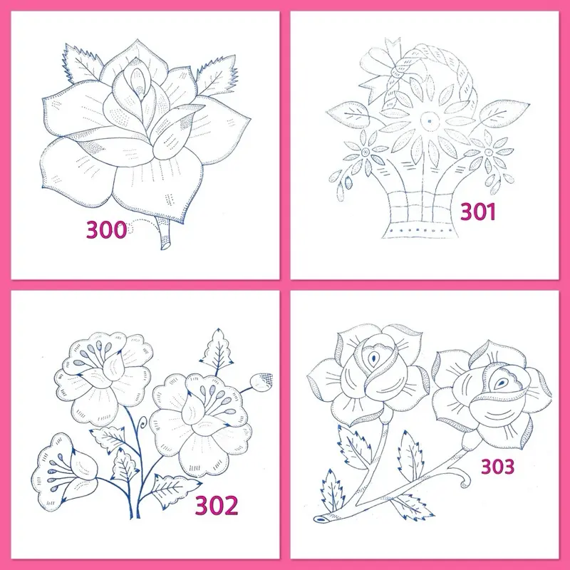 Servilleta 45x50cm Diamante Fabric Stamped Embroidery - Bordado - Tortilla Warmer Fabric