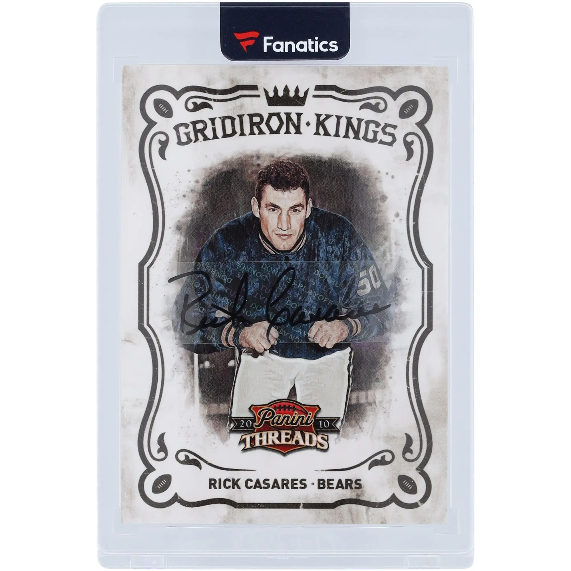 Rick Casares Chicago Bears Autographed 2010 Panini Threads Gridiron Kings #11 #14/50 Card - Fanatics Authentic Certified