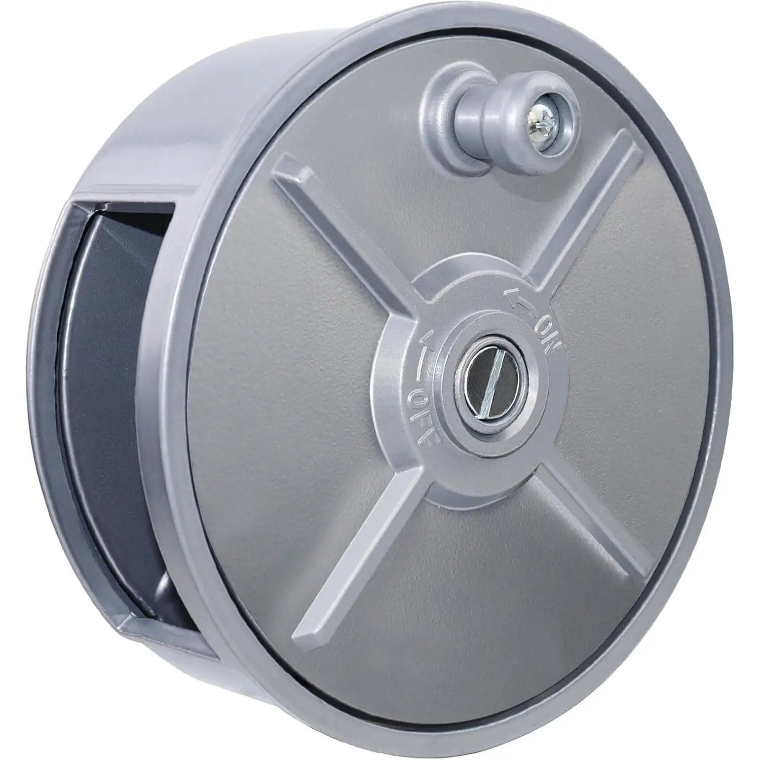 6.25" Lightweight Aluminum Tie Wire Reel Coil Holder Wheel with Rewind Knob & Built-in Belt Loops, Ambidextrous Tool for Carpenter & Trades Professionals