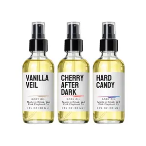 Pink Elephant Co Body Oil 1 oz - Lightweight Fast made with clean fragrance, pthalate free