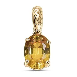 AAA  Yellow Sapphire 1.50 ctw Golden Grove Pendant without Chain in 10K Yellow Gold Christmas Gifts