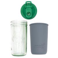 Charcoal Gray / Leaf Green