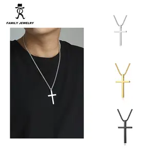 ORP 3-piece family gift cross set high-end accessories For Man&Woman, girl, boy, brothers and sisters, uncles, aunts, grandparents, cross family gift Stainless Steel Necklace Inspirational Jewelry