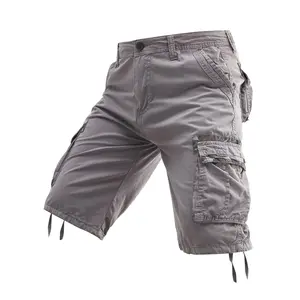 Men's pure cotton washed outdoor multi-pocket tooling shorts are suitable for daily hunting, fishing, mountaineering, camping and other outdoor leisure activities