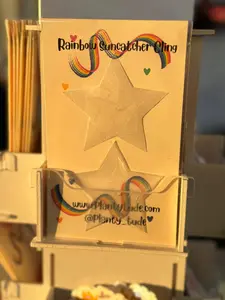 Stars Rainbow Suncatcher Cling