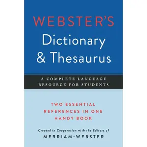 USED Book - Webster's Dictionary & Thesaurus by Editors of Merriam-Webster (Paperback) - english