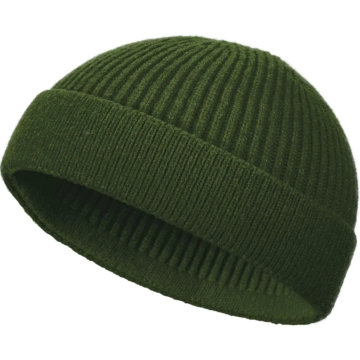 Swag  Knit Cuff Short Fisherman Beanie for Men Women, Spring Fall Winter Warm Hats, Trawler  Cap, Watch Cap