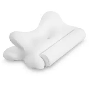 Cooling Cervical Neck Pillow for Pain Relief - Ergonomic Memory Foam with Butterfly Shape & 2-Height Design, CertiPUR-US Certified