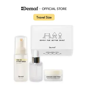 [De:maf Official] Skincare Gift Kit | 3-Step Skincare Set for Sensitive Skin & Barrier Care | Pore care | Soothing & Hydrating | Travel Size Skincare Gift Set for Mom & Women