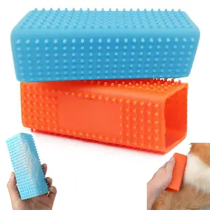 Pet Hair Removal Tool Set, Shedding Grooming Kit, Silicone Roller Brush for Dogs & Cats, Self-Cleaning Design, Ideal for Sofa Car Carpet Cleaning