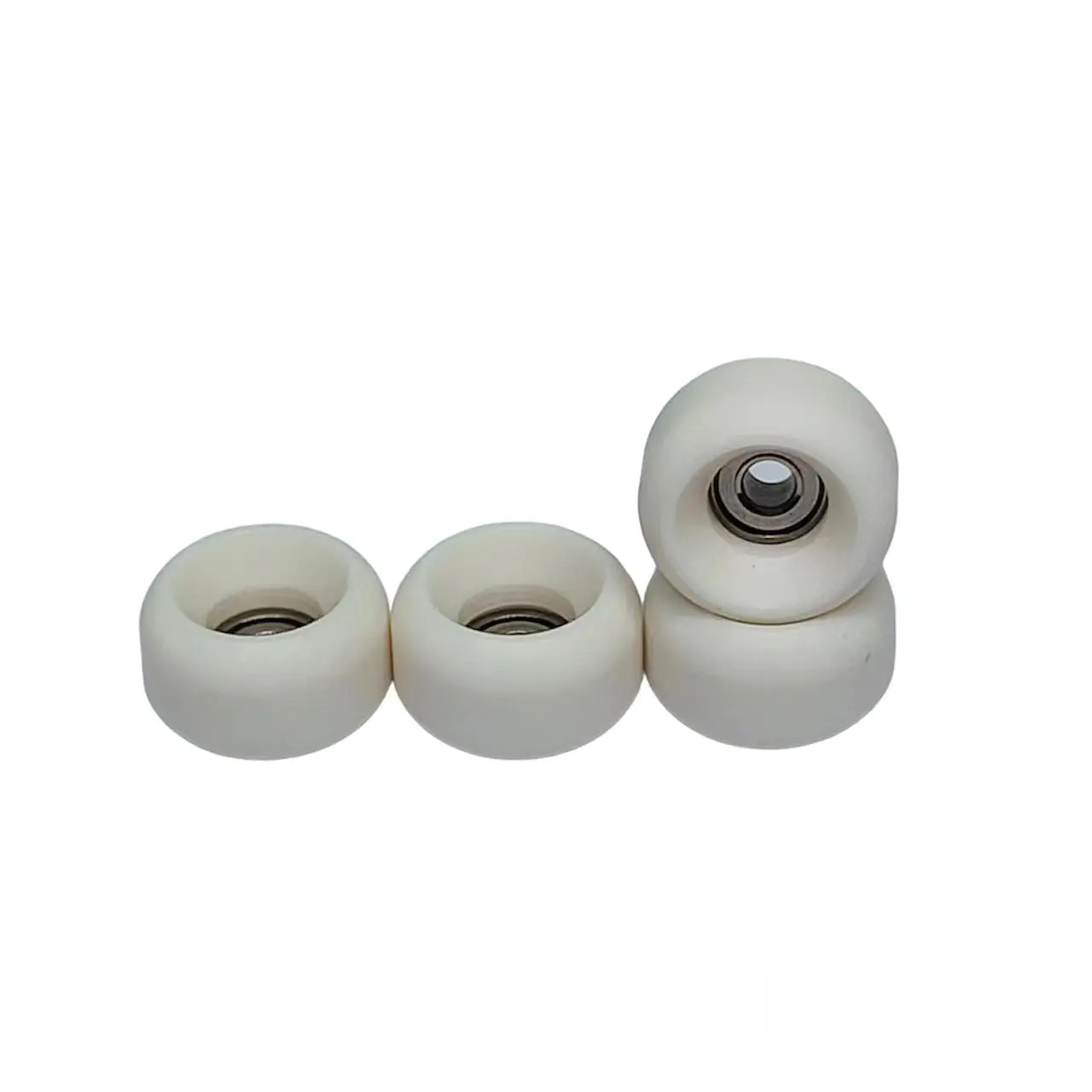 Pro Fingerboard Wheels Urethane Off White Bearing Wheel -outdoor And Indoor Fngerboarding - Size 7.5 * 4.5mm