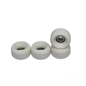 Pro Fingerboard Wheels Urethane Off White Bearing Wheel -outdoor And Indoor Fngerboarding - Size 7.5 * 4.5mm