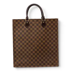 Pre-owned Louis Vuitton Coated Canvas Shoulder Bags Sac Plat Damier Ebene L26050206