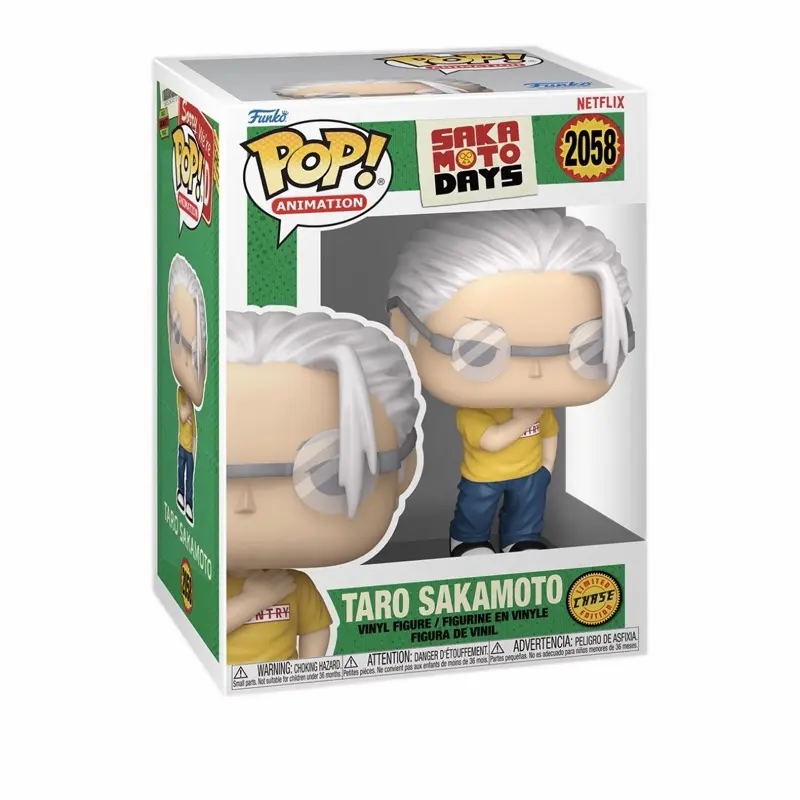 Funko Animation Sakamoto Days Taro Sakamoto 2058 Chase Variant Special Edition Vinyl Figure Collectible Toy, Anime Characters, Durable Collectible