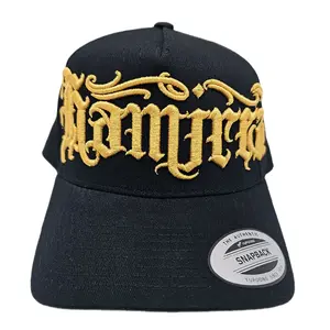 "Ramirez" Old English Font  Hat Retro Cotton Blend Trucker Snapback Yupoong Classic