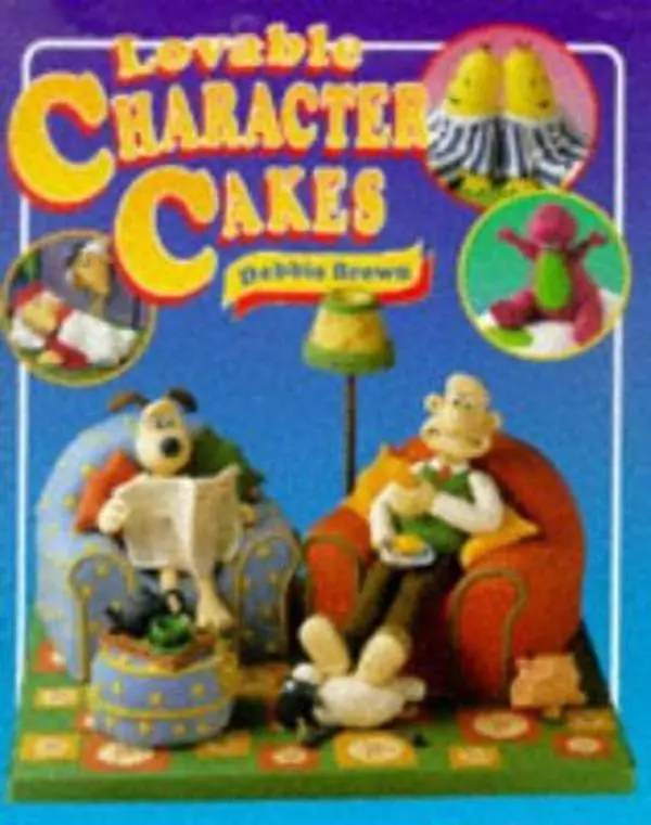 USED Book - Lovable Character Cakes by Debbie Brown (Hardcover) - english, Cute Cake Ideas, Cake Tutorials