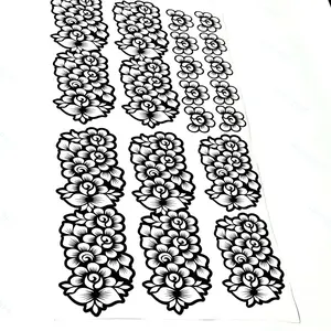 Henna Stencils -Full Set Palm Feet Fingers Design for Temporary Henna Tattoos