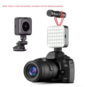 Portable Mini Pocket Light with Mobile Charging, Square Fill Light Camera Stand, Convenient and Compact Lighting Solution