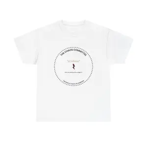 The Chaos Committee | Funny Vintage Badge Graphic Tee | Front & Back Print