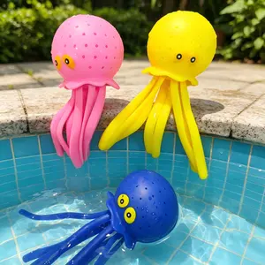 Octopus Water Balls Squishy Toy (Pack of 3), Sensory Stress Relief Floating Water Splash Balls Bomb, Beach Water Toys & Swimming Toy, Fun for Outdoor Activity