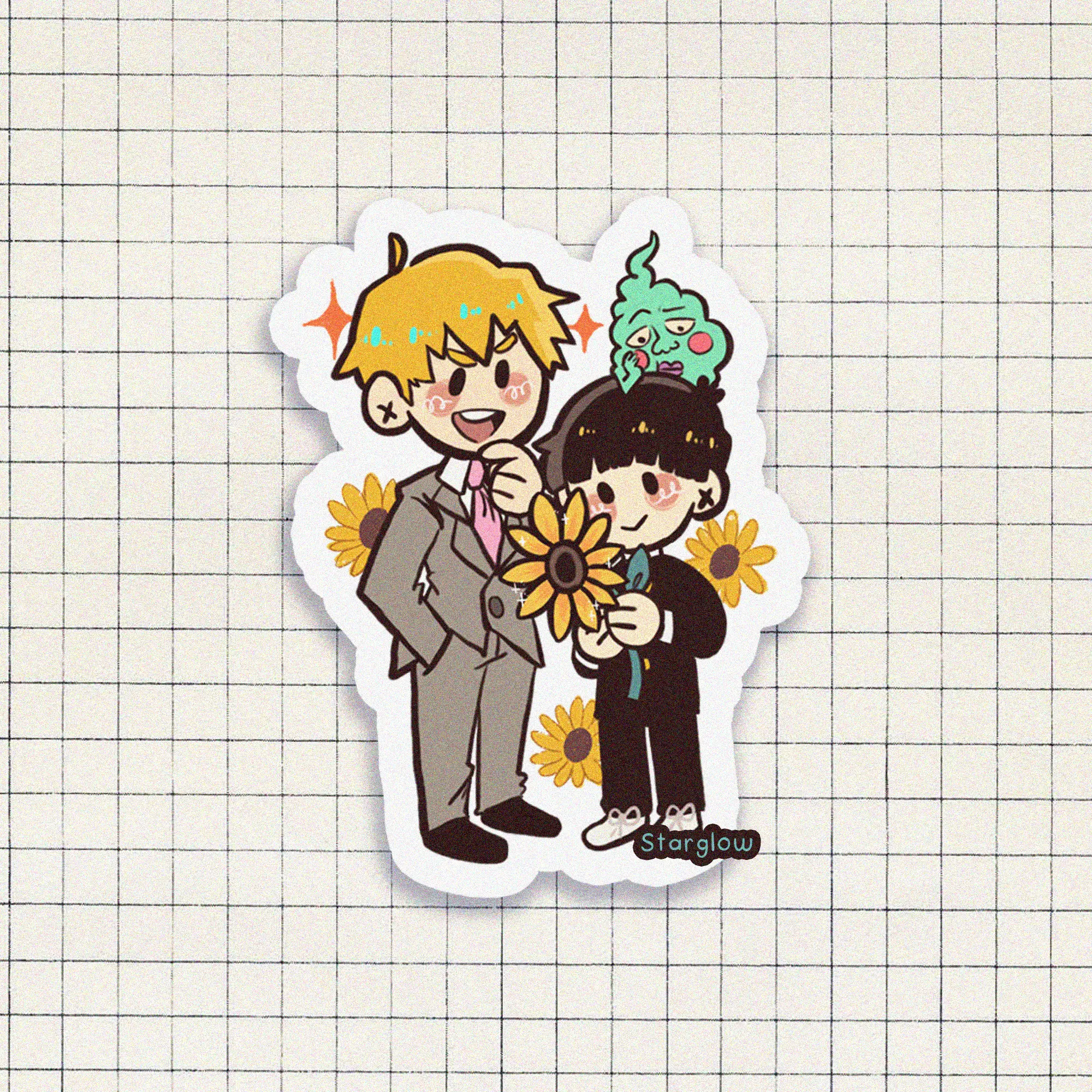 Psychic power boy Sticker
