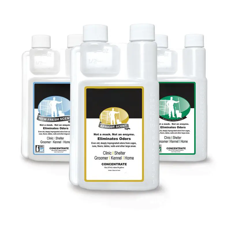 Kennel Odor Eliminator, Pet Odor Eliminator -16oz Concentrate - Non -EnzymaticFormula, Apricot and Fresh Original Scent