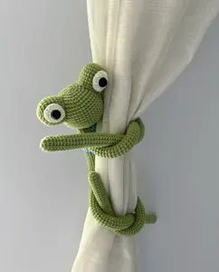 Handmade Crochet Frog Plush – Soft & Flexible Poseable Toy