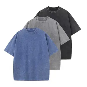 3Pcs Day Cotton Oversized Half Short Sleeves Casual Loose Solid T-Shirts for Streetwear and Gym Unisex Retro Loose Fit Acid Washed Crewneck Plain Vintage Distressed Soft Tops Tshirt Man