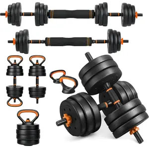 5-In-1 Adjustable Dumbbell Set 66/88lbs With Connector Bar, Multi-Function Weights Convert Into Barbell, Kettlebell And Push-Up Stand, All-In-One Home Gym Fitness Gear For Men & Women