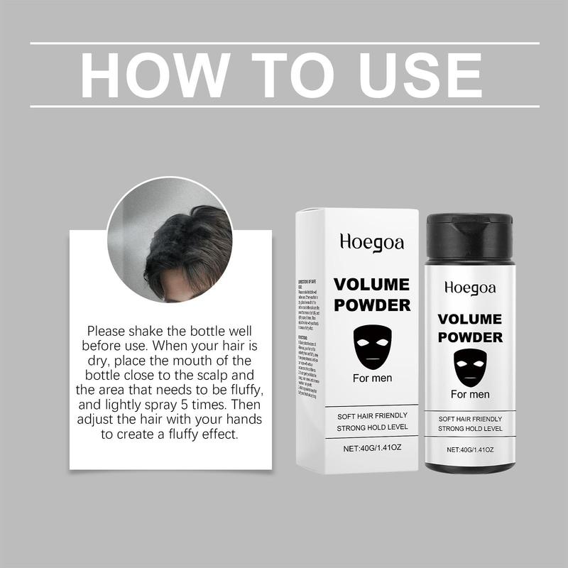 Volumizing Styling Powder 40g, Lightweight Hair Carefor Instant Volume and Oil Control, Gentle Ingredientsfor Easy Styling, Hair Styling Product