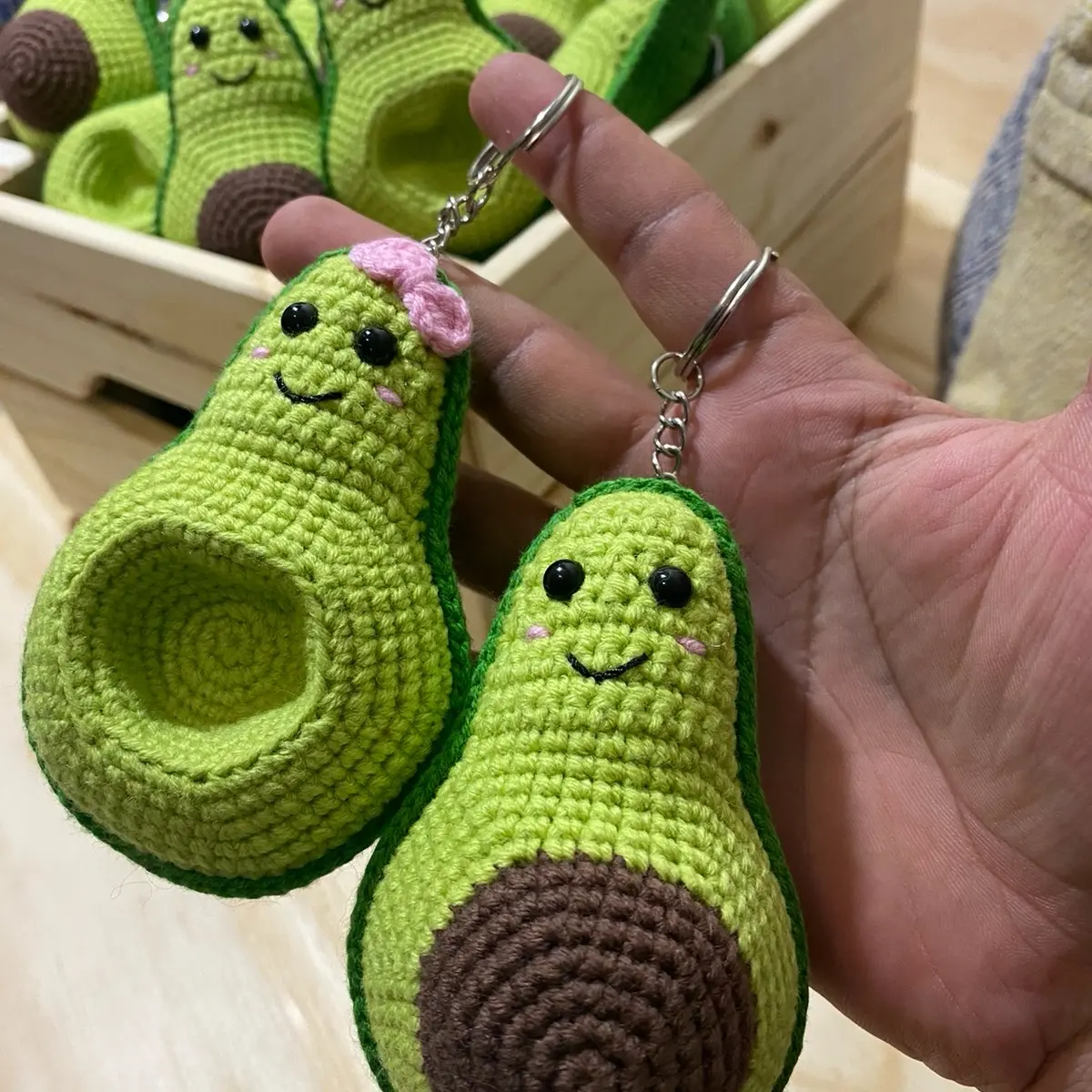 Avocado Keychain