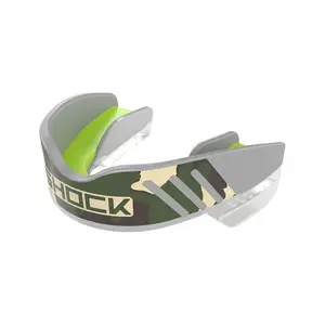 Shock Doctor Stealth Camo Print Mouthguard - Military-Grade Triple Layer Protection, Slim Fit Design, Latex-Free, BPA-Free, Phthalate-Free