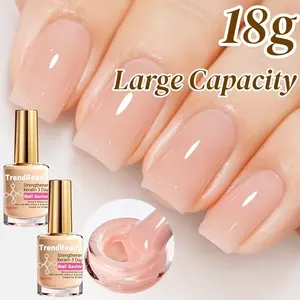 2pcs Nail Hardener Suitable For Weak Nails - Fast Drying& Long Lasting Nail Strengthener, Smoothing Polish ForInstant, Manicure Essentials For Brittle, Soft, Splitting Nails- Ideal Gift For Christmas/Black Friday