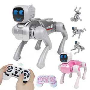 Smart Voice-Controlled Robot Dog, 2.4g Remote + APP Control, Programmable Tricks, Kids Educational Toy, Requires 2 Aaa Batteries