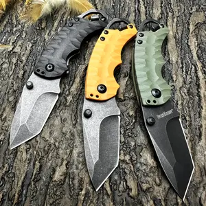3-Pack Folding Kitchen Utility Knife Set, 3 Color Options with Non-Slip Handles