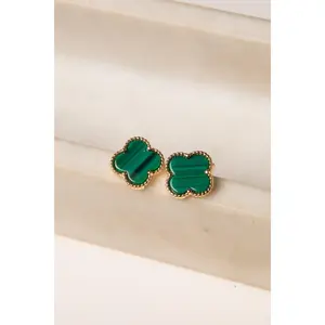 Audrey Quatrefoil Stud Earrings