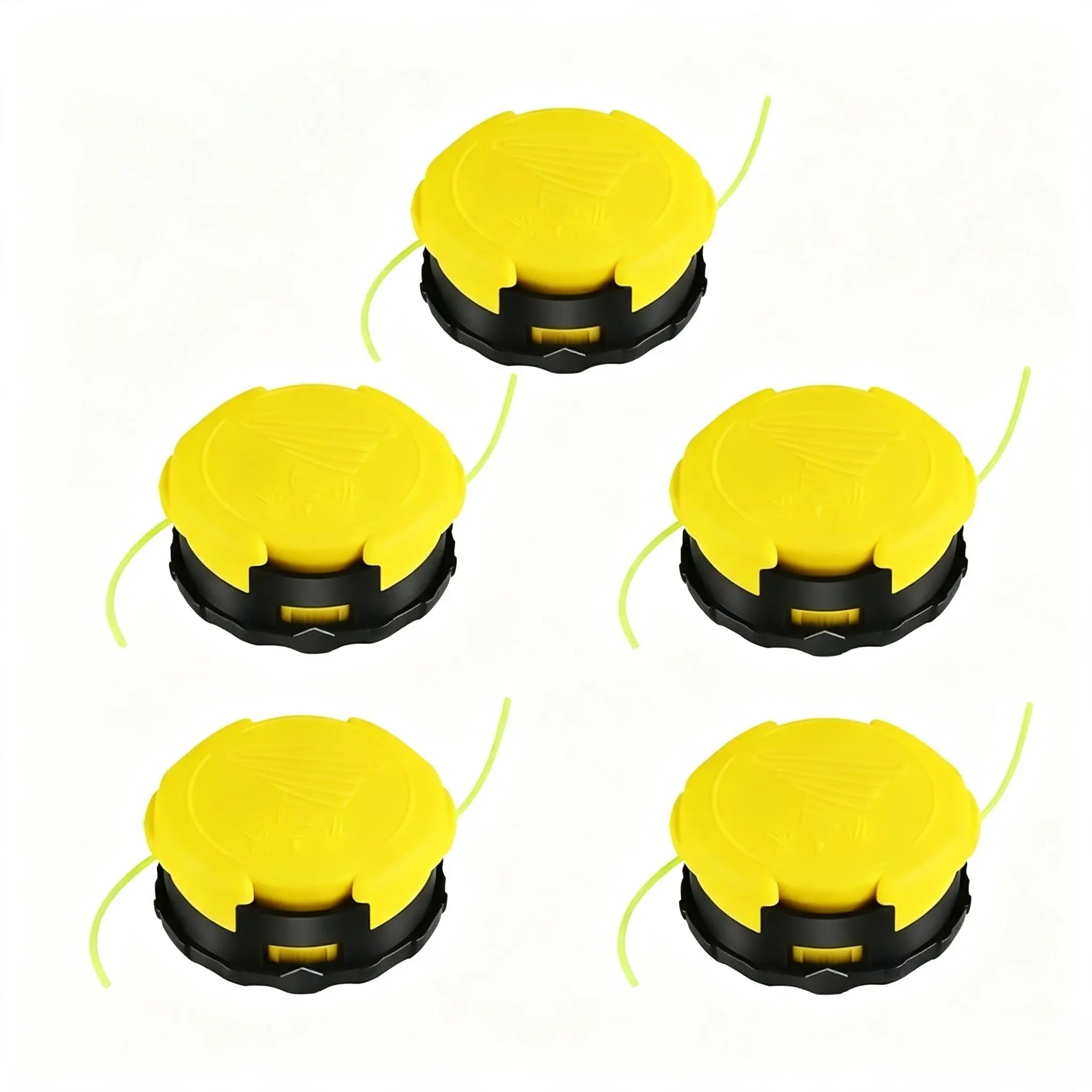 Heavy Duty Reinforced Speed Feed 400 Trimmer Head (5/10 Pack) with Pre-Wound Line, Bump Feed for Echo SRM-225, 230, PAS210, Shindaiwa T195S, T220 Straight Shaft Trimmers, 10000 RPM, Lawn Pros