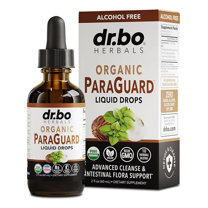 ParaGuard Cleanse Liquid Organic Detox - Organic Intestinal Guard Formula Supplement for Humans with Black Walnut Wormwood Clove & Oregano Tincture - Natural Herbal Intestine Body Gut Cleanser 2 oz