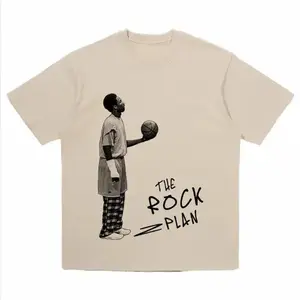 Unisex Vintage Kobe Bryant Basketball Oversized Sport T-Shirt Retro 90s Streetwear Cotton Graphic Tee for Men Women Basketball Fan Outfit The Rock Plan Design
