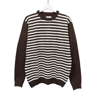 Men's Lightweight Knitted Striped Sweater