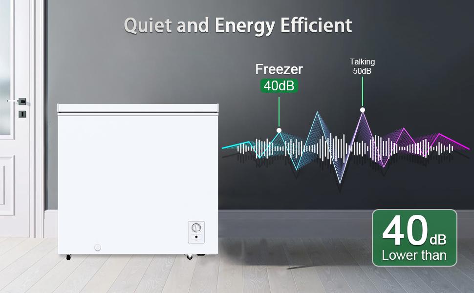 Large Chest Freezer 9.0 Cu.ft Deep FreeStanding Top Door Freezer with 8 Adjustable Thermostat -11.2°F to 10.4°F Removable Basket Universal Wheels Manual Defrost for Garage