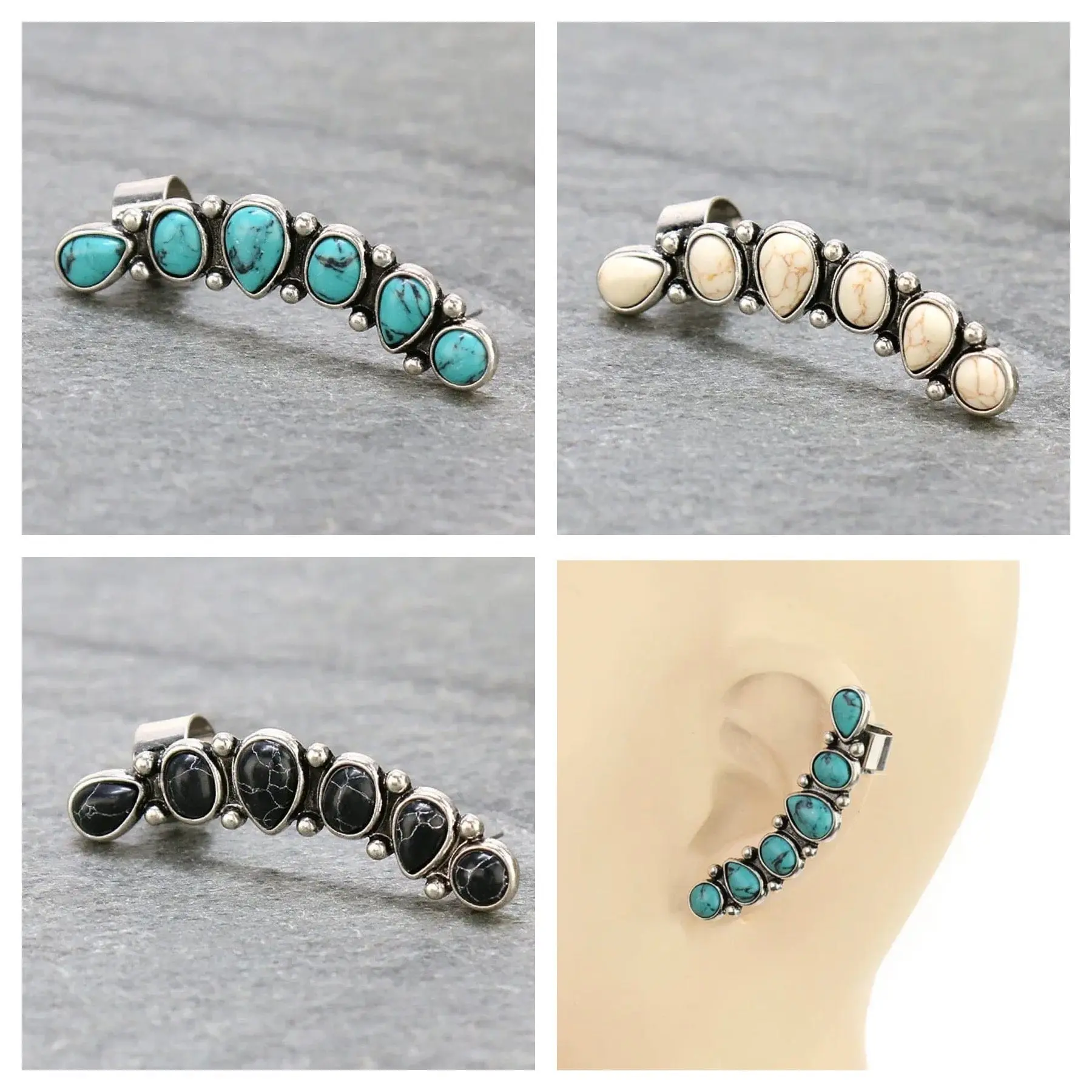 WESTERN EAR CRAWLER stud earring 1 piece