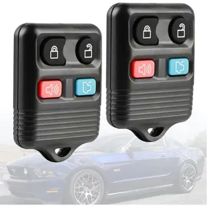 Ford Foc Explorer Mercury Lincoln Mazda Tribute Key Fob Keyless Remote fit for 1998-2014 (CWTWB1U331 GQ43VT11T CWTWB1U345 4-btn, Set of 2