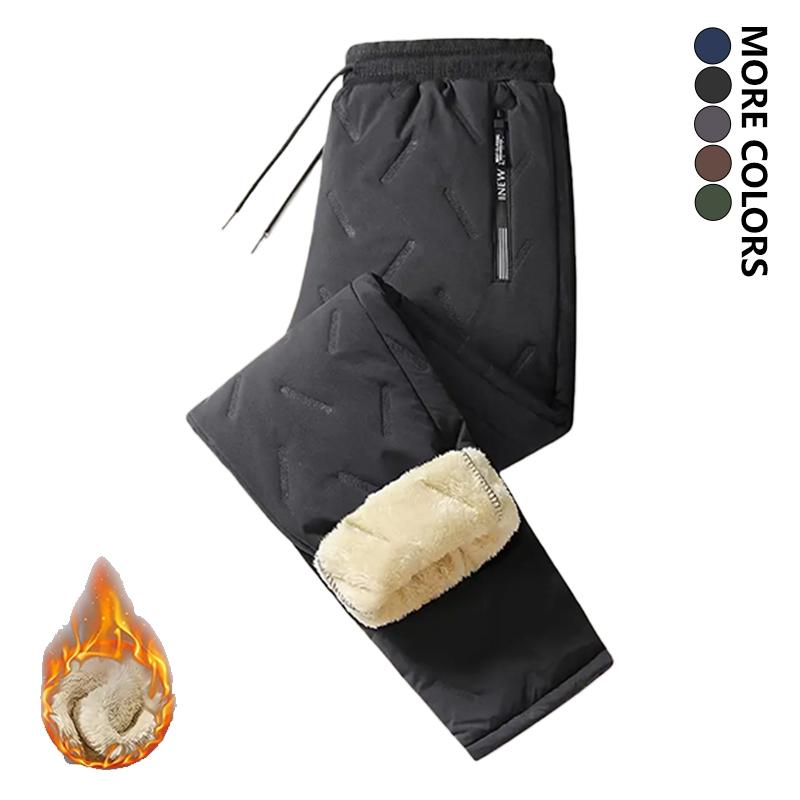 Men & Women Warm-Up Pants - Winter Stretch Waistband Non-Stretch Fabric Side Pockets Fitness Running Travel Pants - Machine Washable (Couples Set), Comfortable Fleece Lining, Adjustable Drawstring Waist, Trendy Athletic Pants for Active Lifestyle