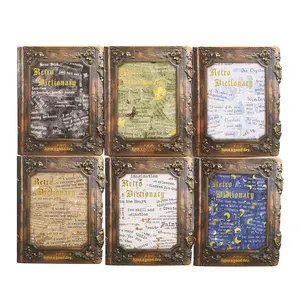 180 pieces of bronzing English sticker pack white kraft paper material retro style DIY handbook decoration primer material stickers