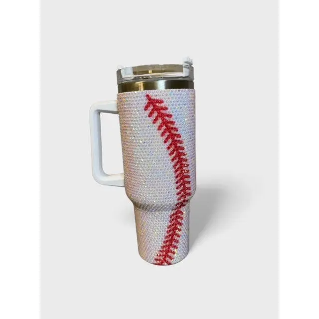 Crystal Baseball Tumbler 40 oz