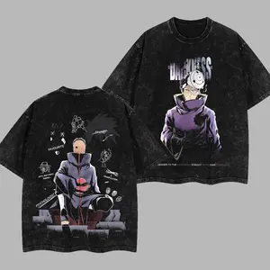 [NeoTokyoStatic] Obito Uchiha Naruto Anime Retro Unisex Acid Washed T-Shirt, Hoodie, Naruto 2026 100% Heavy Cotton Oversized Unisex Anime Merch, Soft Cotton Streetwear Clothes, Unisex Manga Apparel, Gift for Anime Fans,