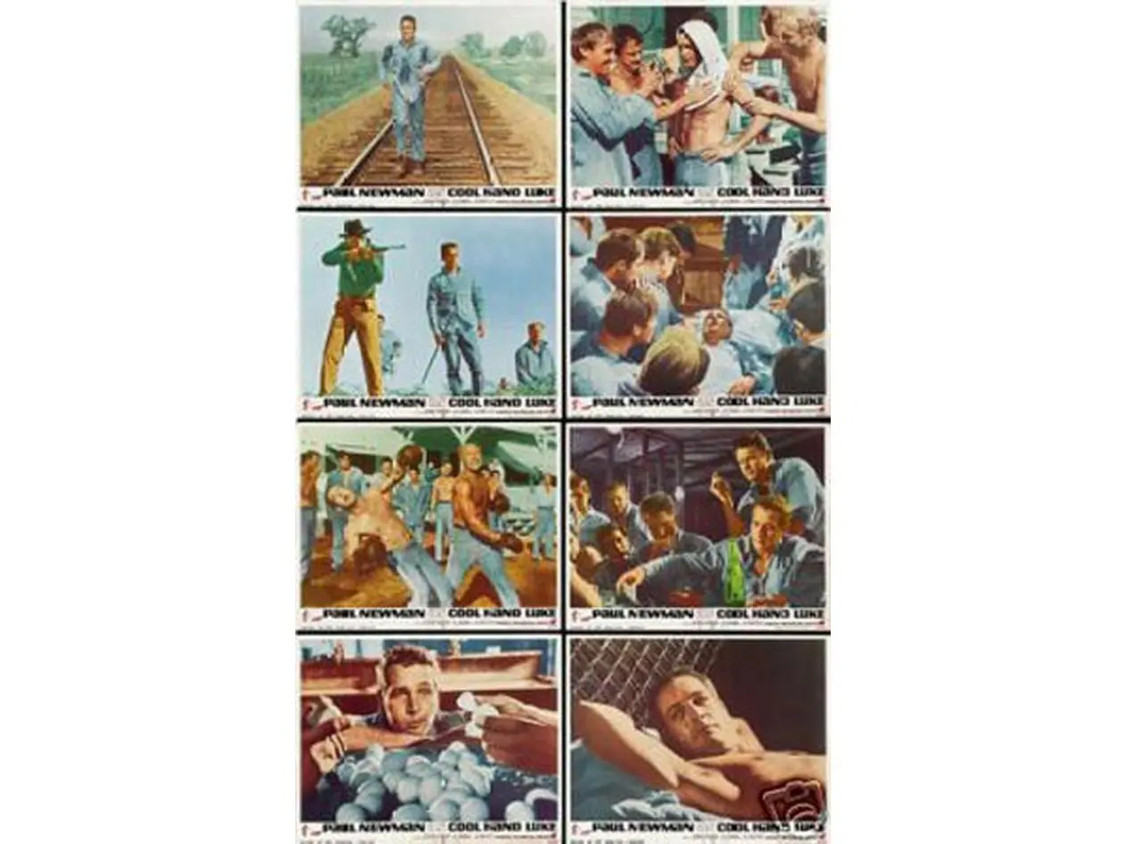 Hot Stuff Enterprise 8051-12x18-LM 12 in. x 18 in. Cool Hand Luke Paul Newman Wall Decor Print, Home Decor Poster