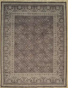 EORC IE402PL9X12 9 x 12 ft. Khotan Traditional Weave Area Rug, Purple